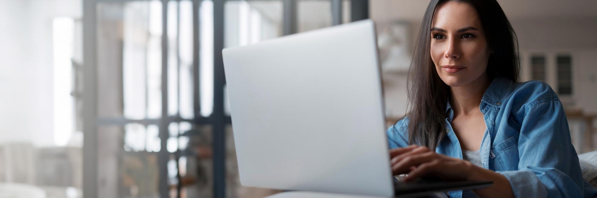 Adult attending an online telepsychiatry appointment from home in Hollywood, Florida
